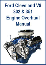 Ford 301 and 351 V8 Cleveland Engine Overhaul Repair Manual Download PDF