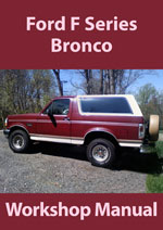 Ford F Series Bronco Workshop Manual